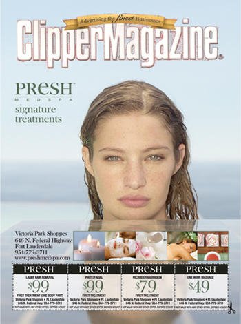 Print advertising color cover PRESH