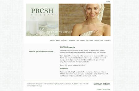 PRESH Medspa case study by GO2 Media Design
