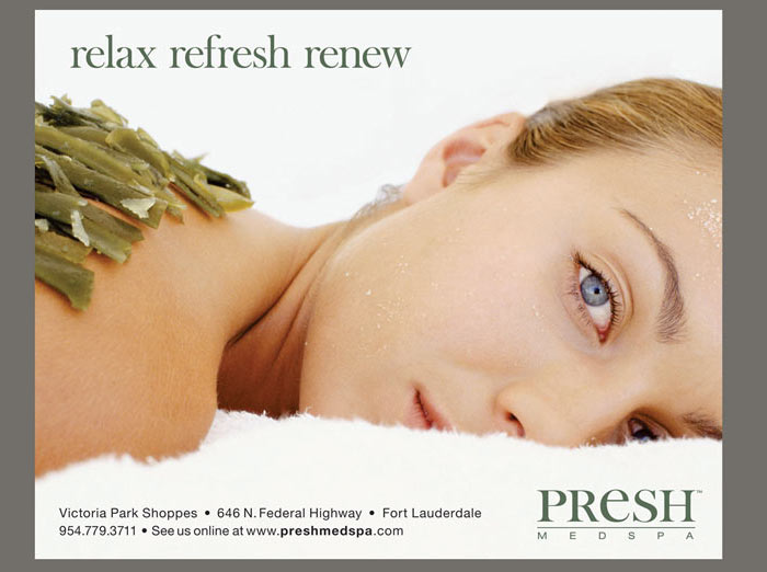 PRESH MedSpa 1/2 page color ad