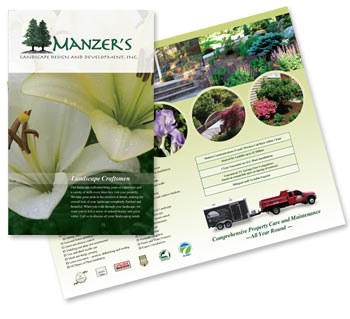 Manzer's Landscape Brochure Graphic Design St. Augustine