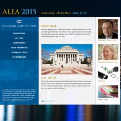 ALEA 2015 Columbia Law School website design