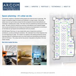 ARCOM CMS website from GO2 Media Design