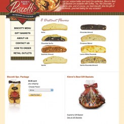 Kimmi's Best Biscotti Website